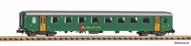 Piko 94379 - N - Personenwagen EW I, 2. Kl., SBB, Ep. V